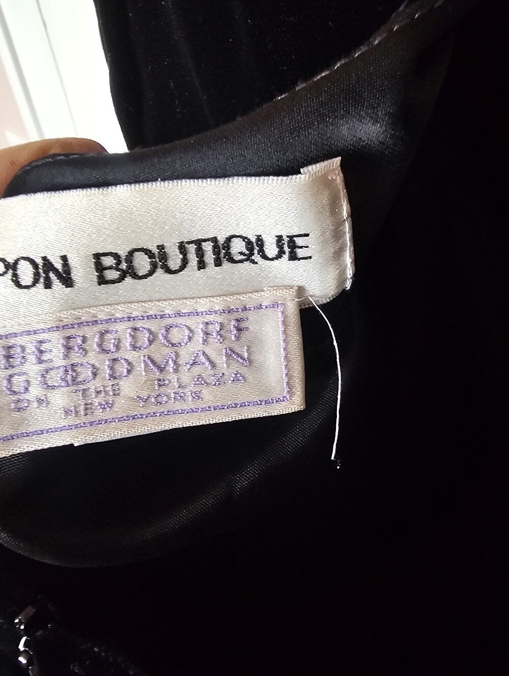 Vintage Nipon Botique From Mock Neck Velvet Dress With Open Back, From Bergdorf View 6
